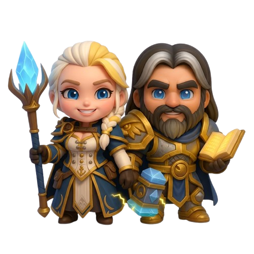 Two friends as Alliance characters