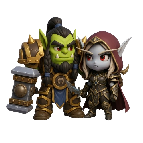 Two friends as Horde characters
